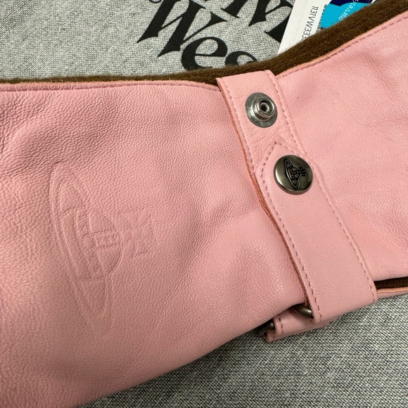 Vivienne Westwood gloves pink real leather Japan Exclusive - Picture 7 of 16
